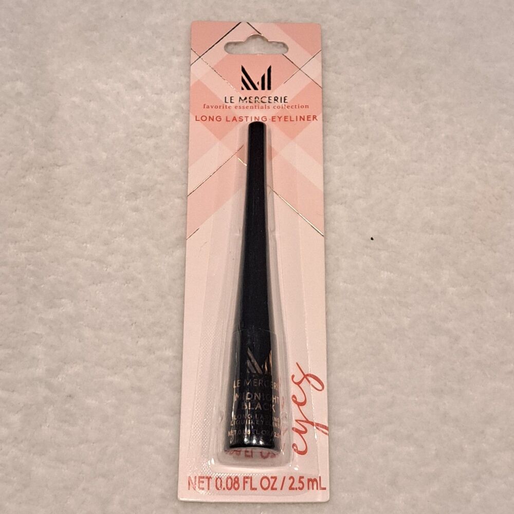 Le Mercerie favorite essentials collection- liquid eyeliner - MIDNIGHT BLACK